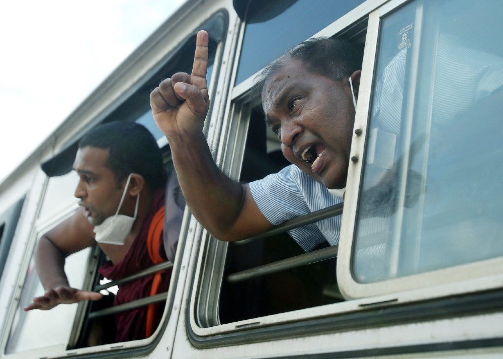 Joseph Stalin being arrested last week. Photo Lalith Perera 2