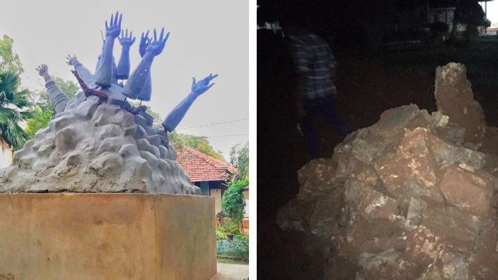 jaffna monument before after